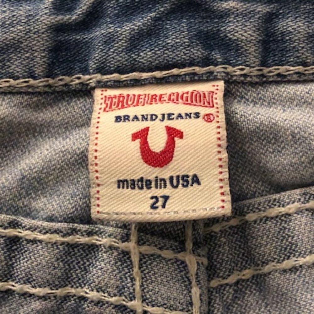 True Religion Joey Big T Flare Jeans Light Wash - Picture 6 of 7